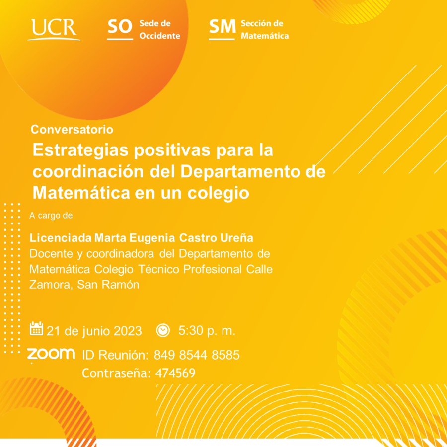 Conversatorio Sección de Matemática