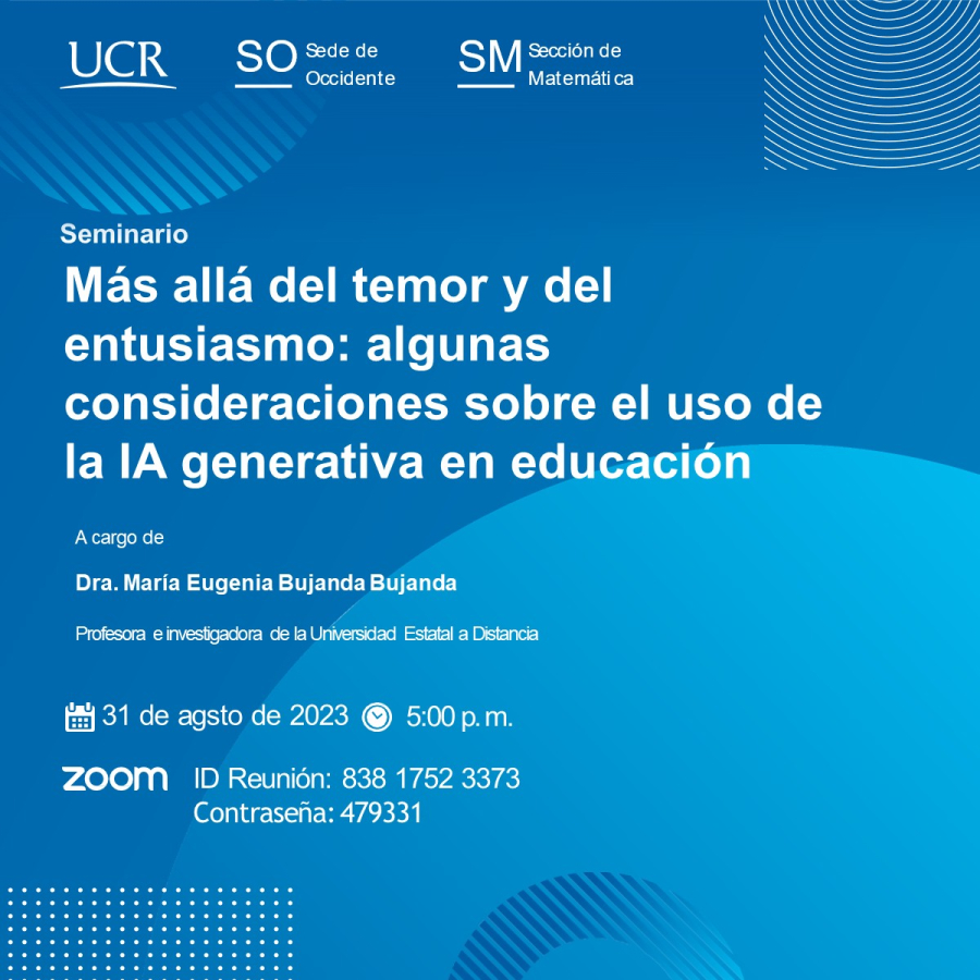 Seminario de investigación Sección de Matemática