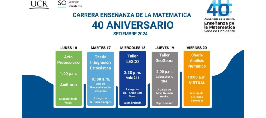 40 aniversario carrera Matemática